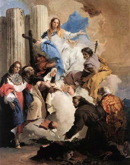 Giovanni Battista Tiepolo The Virgin with Six Saints china oil painting image